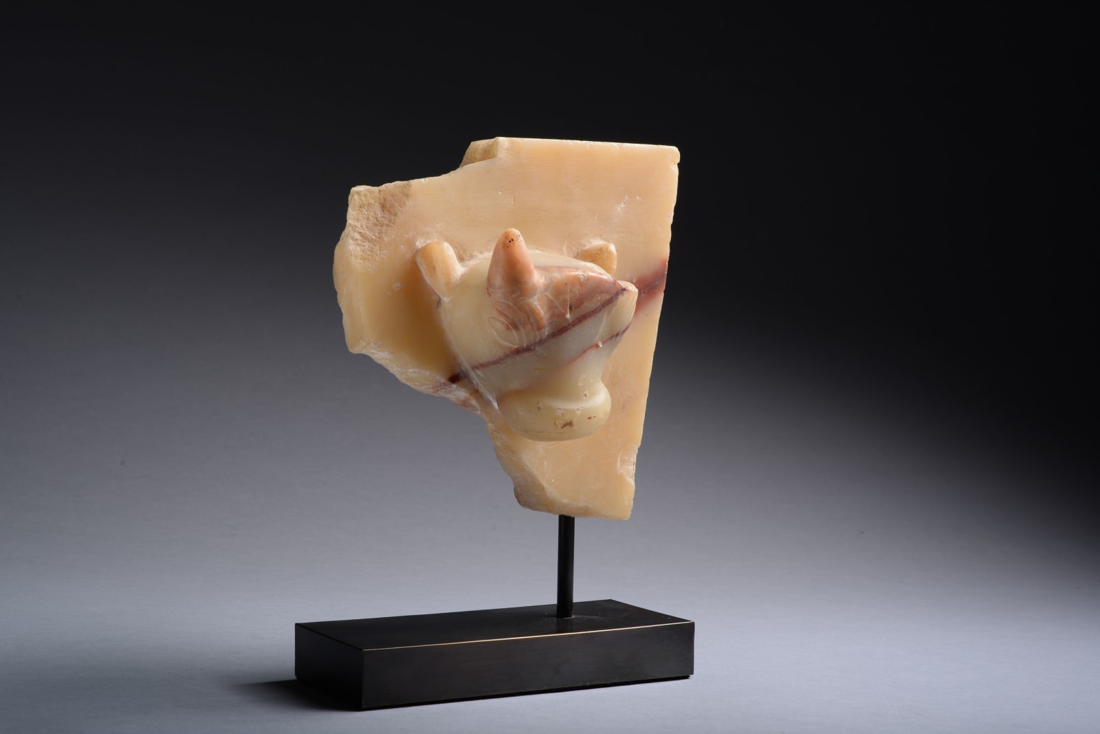 Stele Fragment with a Bull's Head, South Arabian, 1st century B.C. - 1st century A.D.