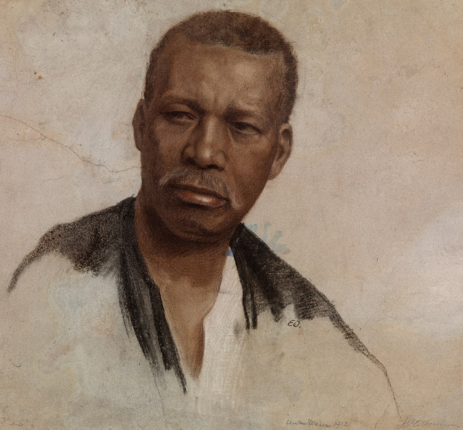 ERIC JOHANSSON, Head study of a man, 1912