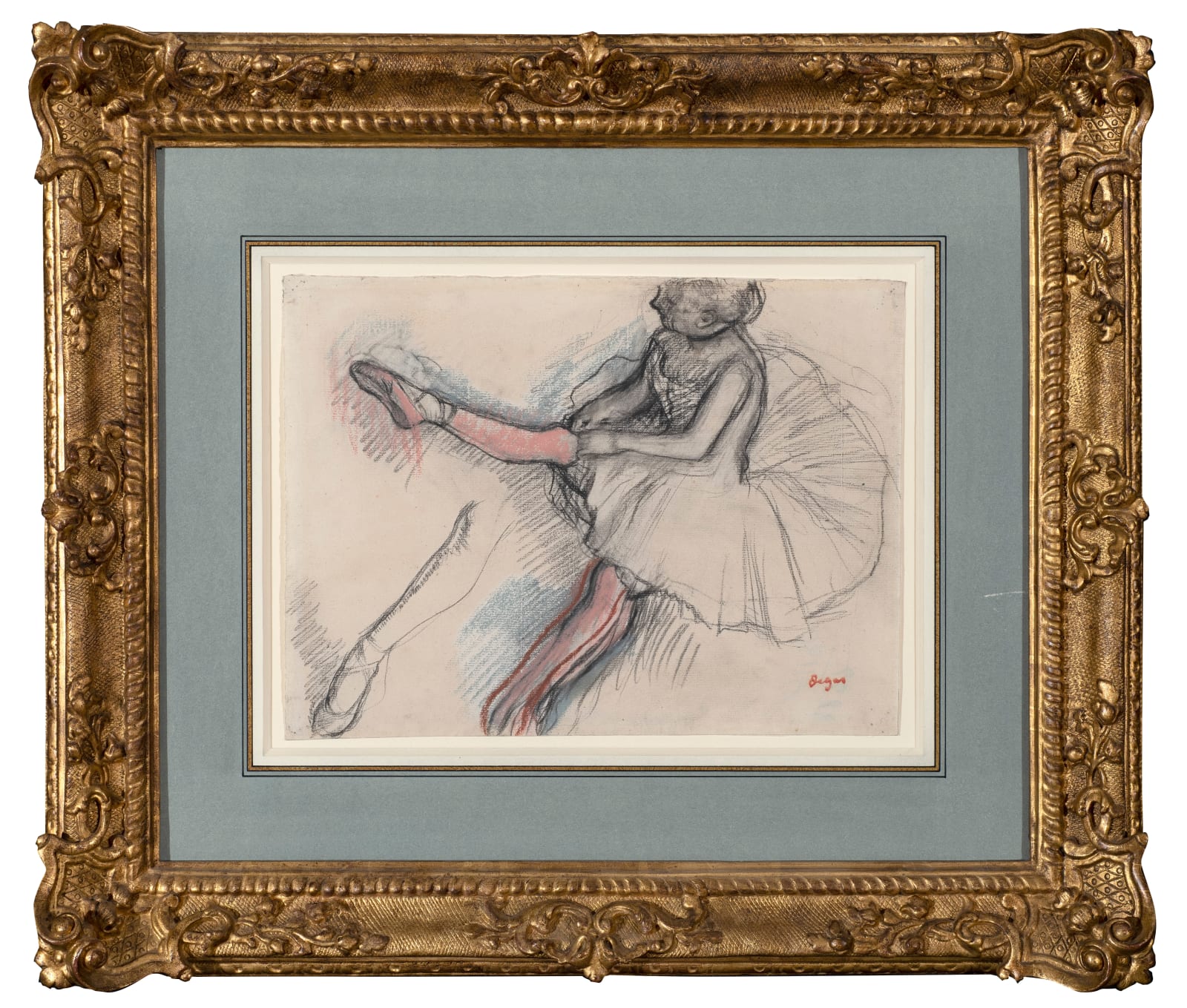 EDGAR DEGAS, Danseuse rajustant son collant, c. 1885-1888