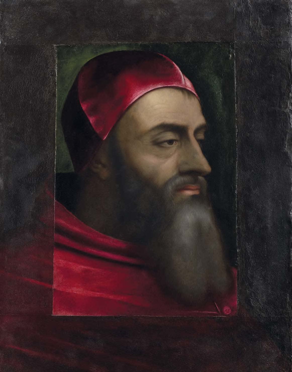 SEBASTIANO LUCIANI, CALLED SEBASTIANO DEL PIOMBO, Pope Clement VII (1478–1534) in Near Profile, to the Right