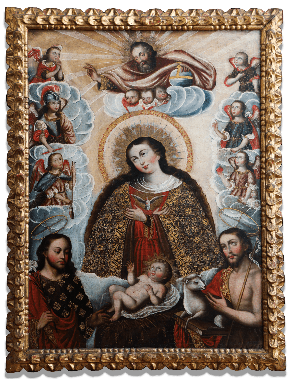 ANONYMOUS, Our Lady of the Incarnation with Saint Joseph and Saint John the Baptist