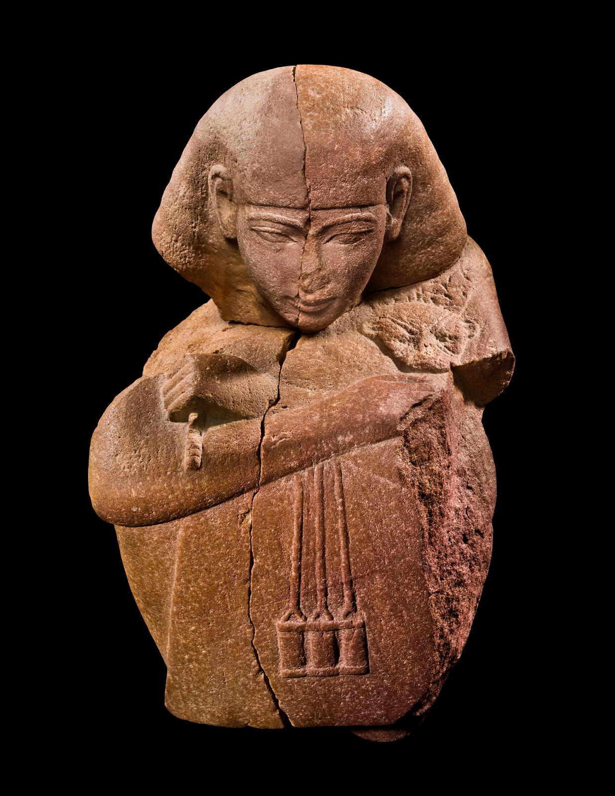 Statue of a priest, possibly the Priest of Min, Yuya, Father of Queen Tiy, Egyptian, New Kingdom, 18th Dynasty, Reign of Amenhotep III, 1391-1353 B.C.