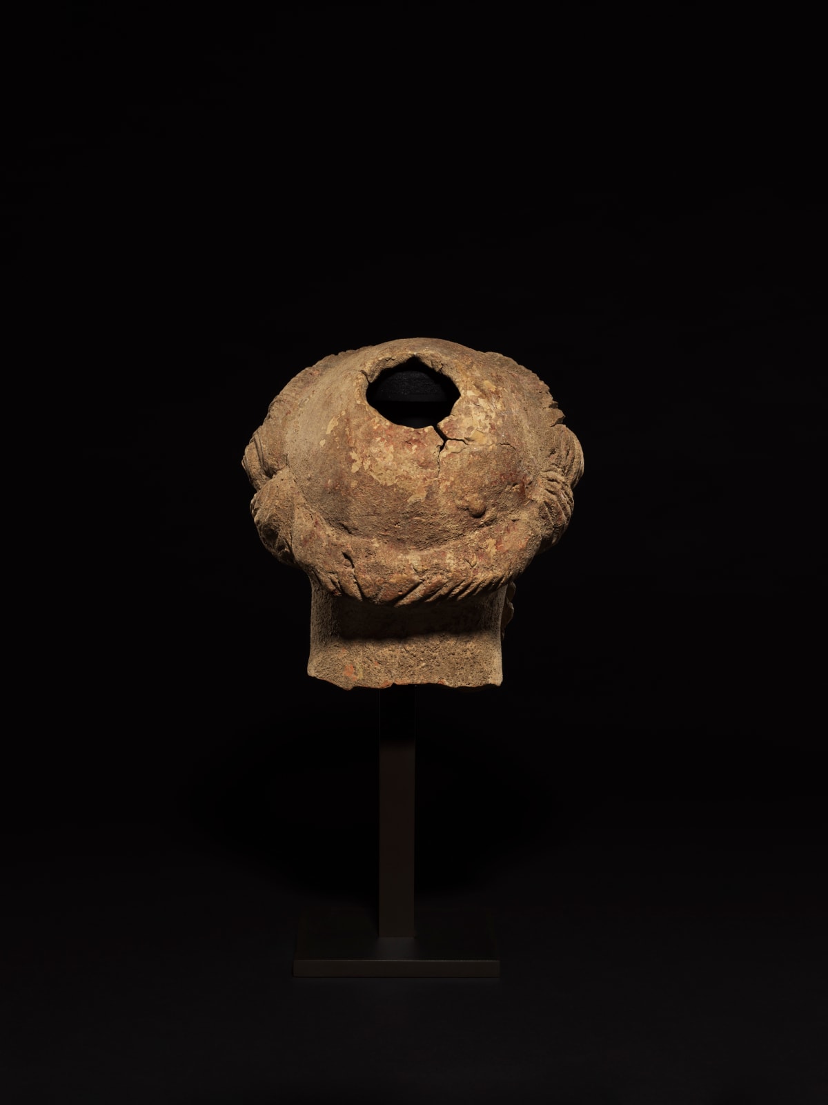 SOUTH ITALIAN GREEK, Fragmentary Head of a Bearded God, South Italian Greek, c. 4th century BC