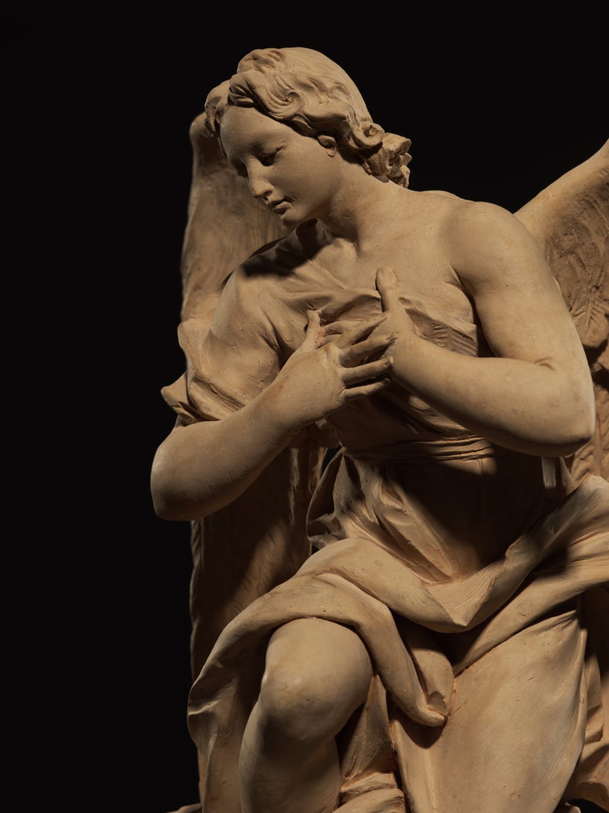 FRANCESCO MORATTI, Two Angels Kneeling in Adoration , Early 18th Century