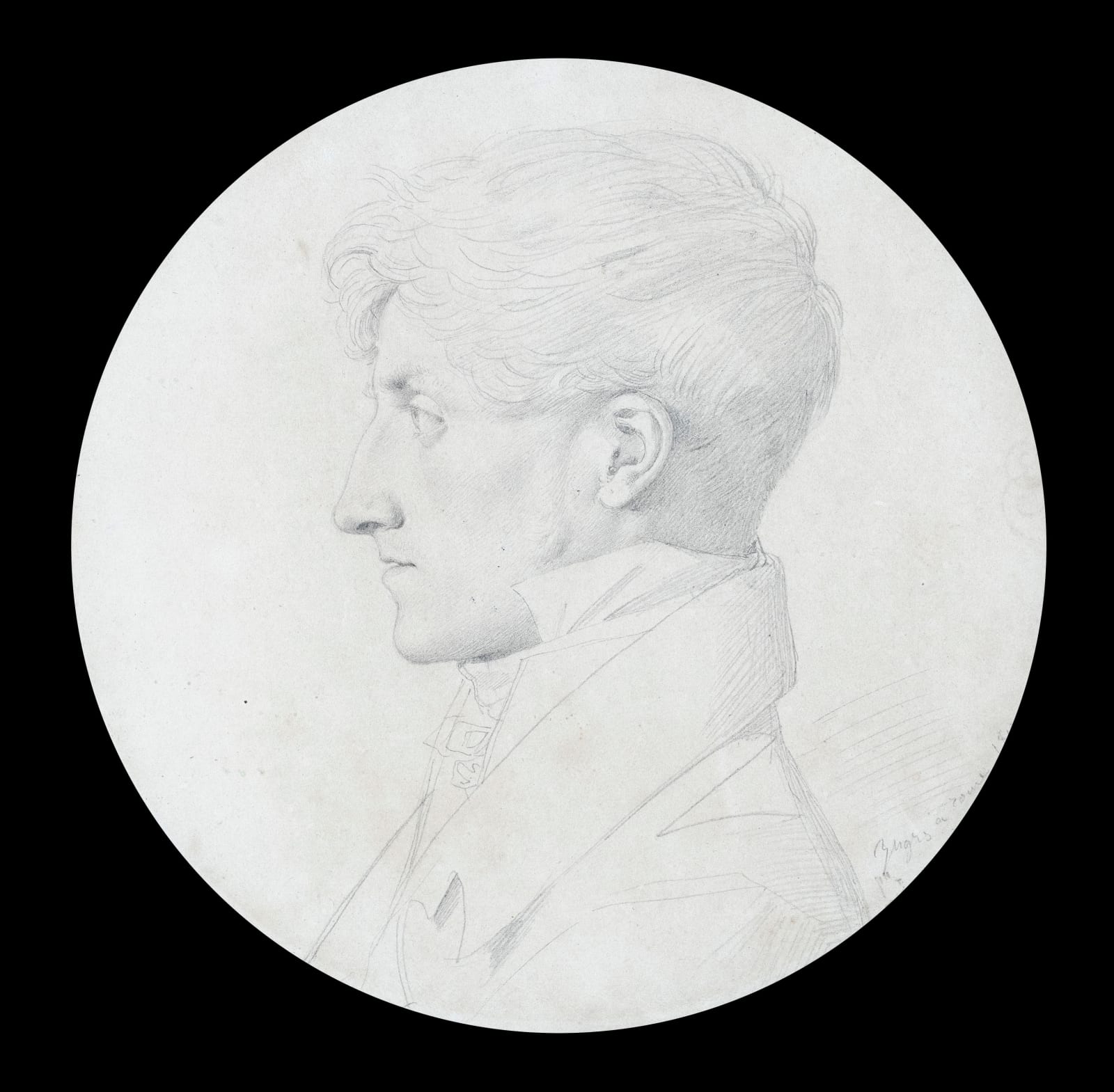 JEAN-AUGUSTE-DOMNIQUE INGRES, Portrait of Alexandre-Michel Beljambe in profile, 1812