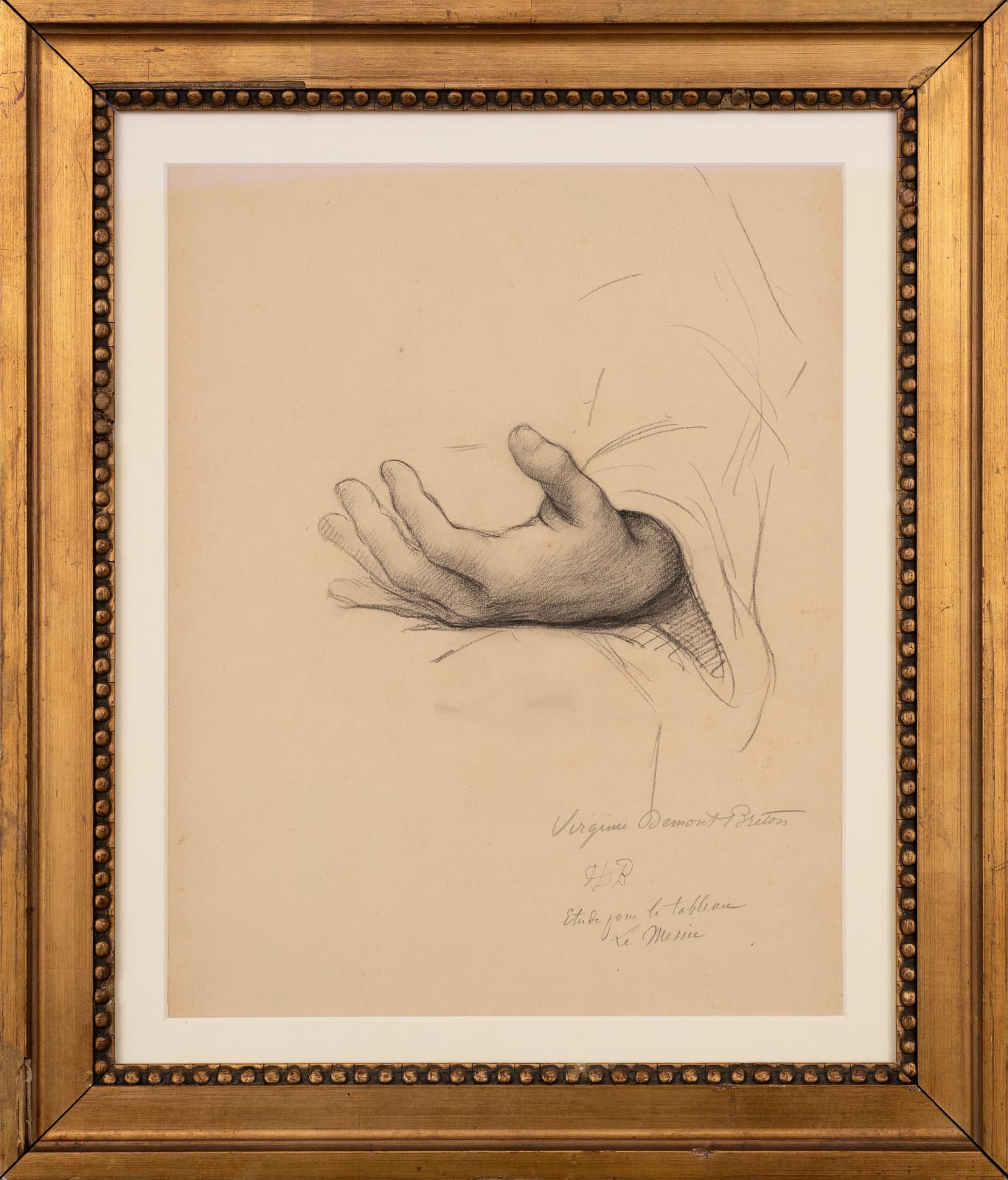 VIRGINIE DEMONT-BRETON, Study of a Hand, for the Painting 'Le Messie'
