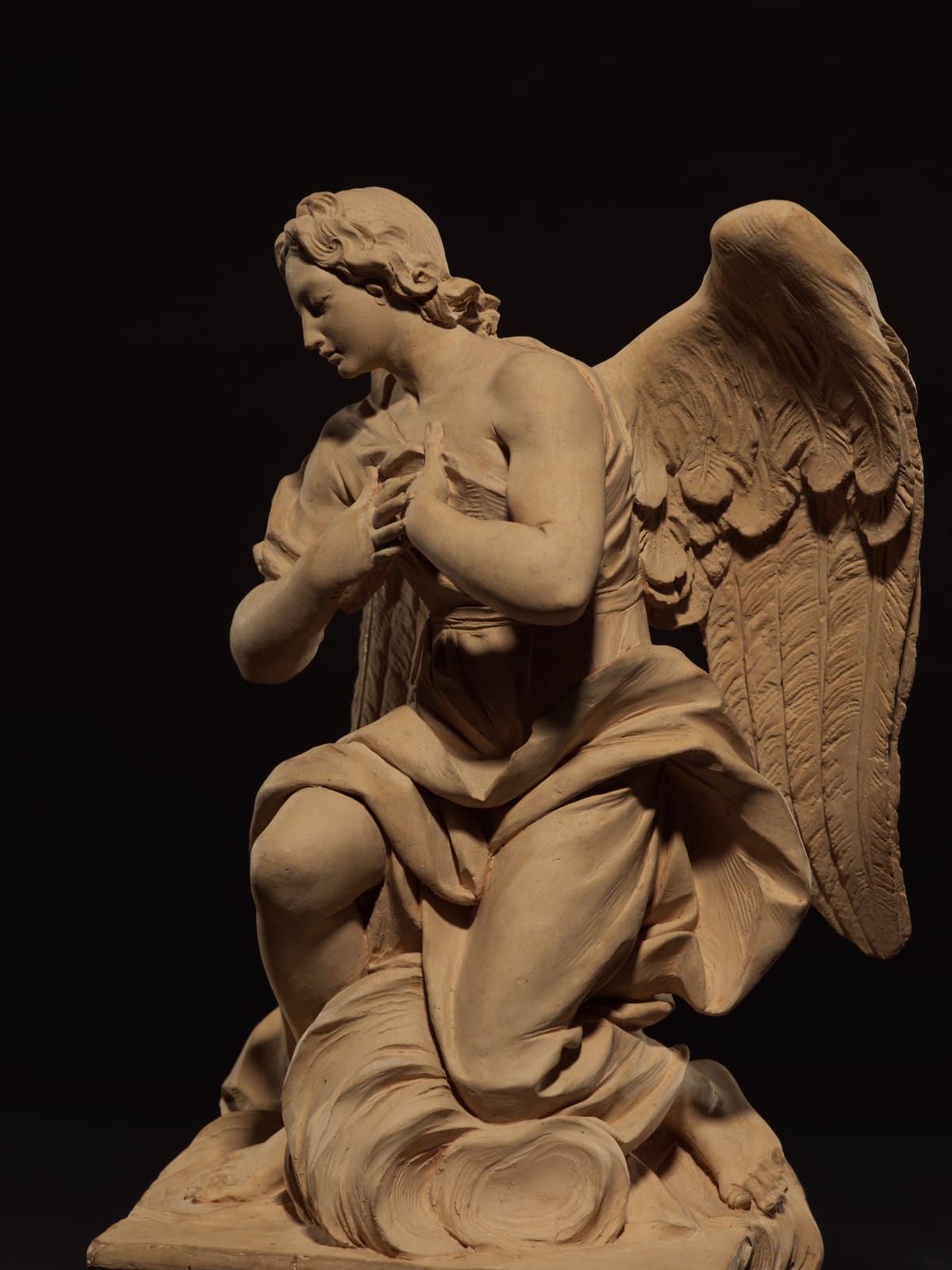 FRANCESCO MORATTI, Two Angels Kneeling in Adoration , Early 18th Century