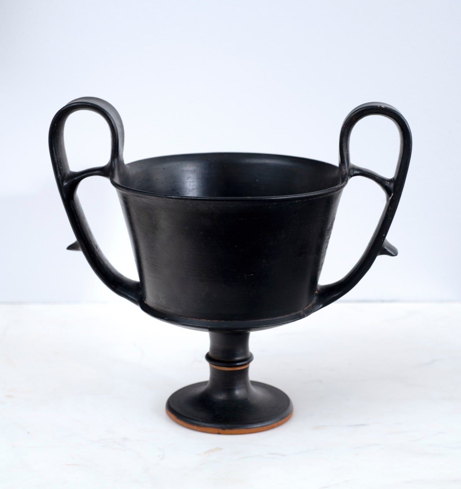 Black-glazed Kantharos, Boeotian, Greek, 5th century B.C.