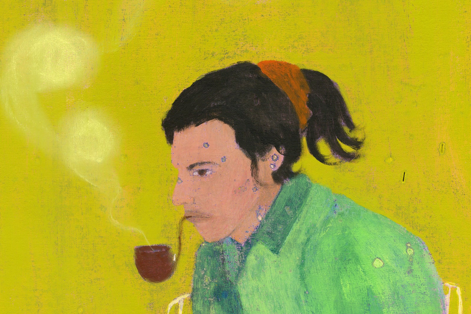 Justin Williams, Norma was alive when I started this painting, 2024