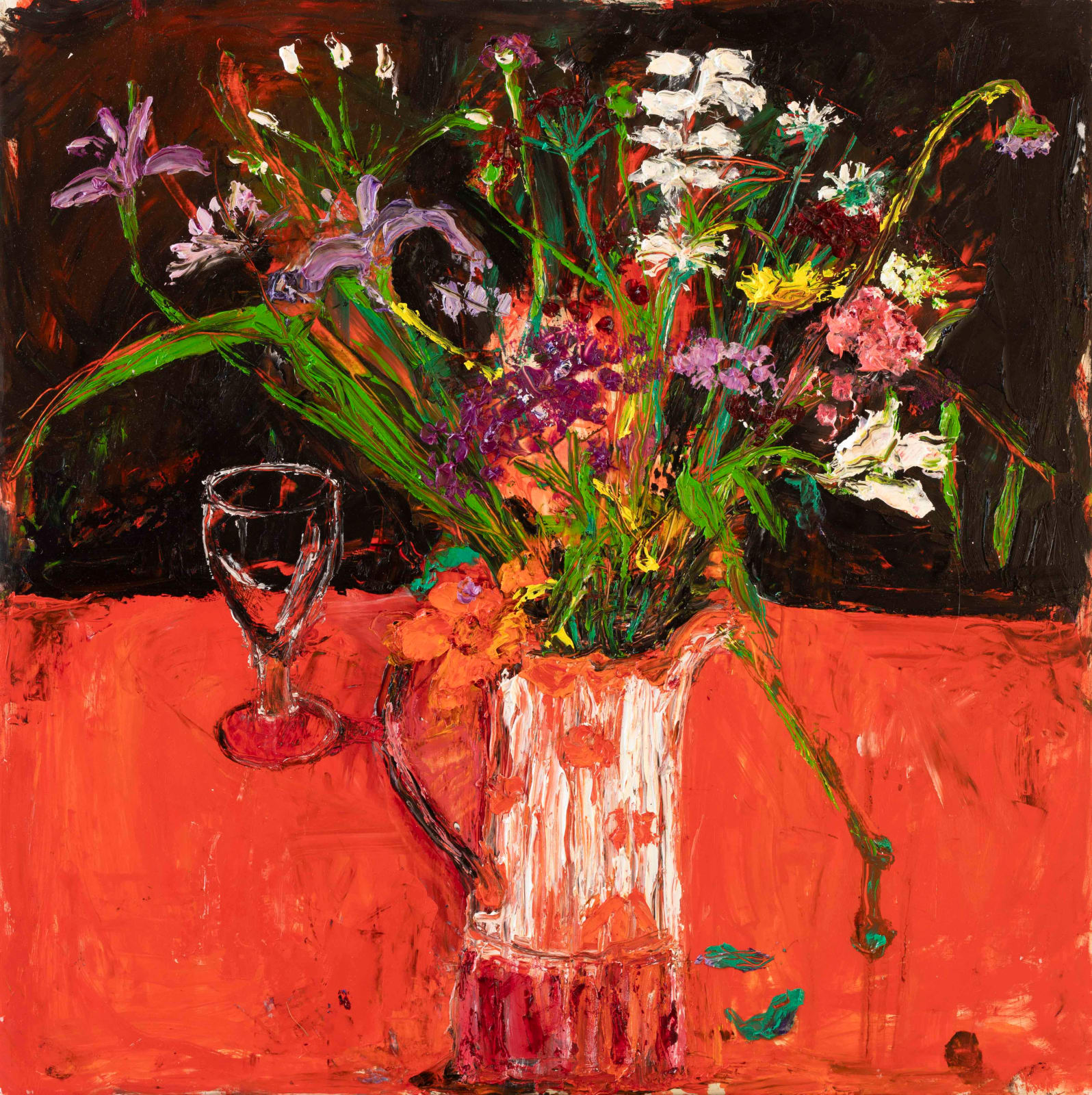 Shani Rhys James, Japanese Jug with Flowers, 2023