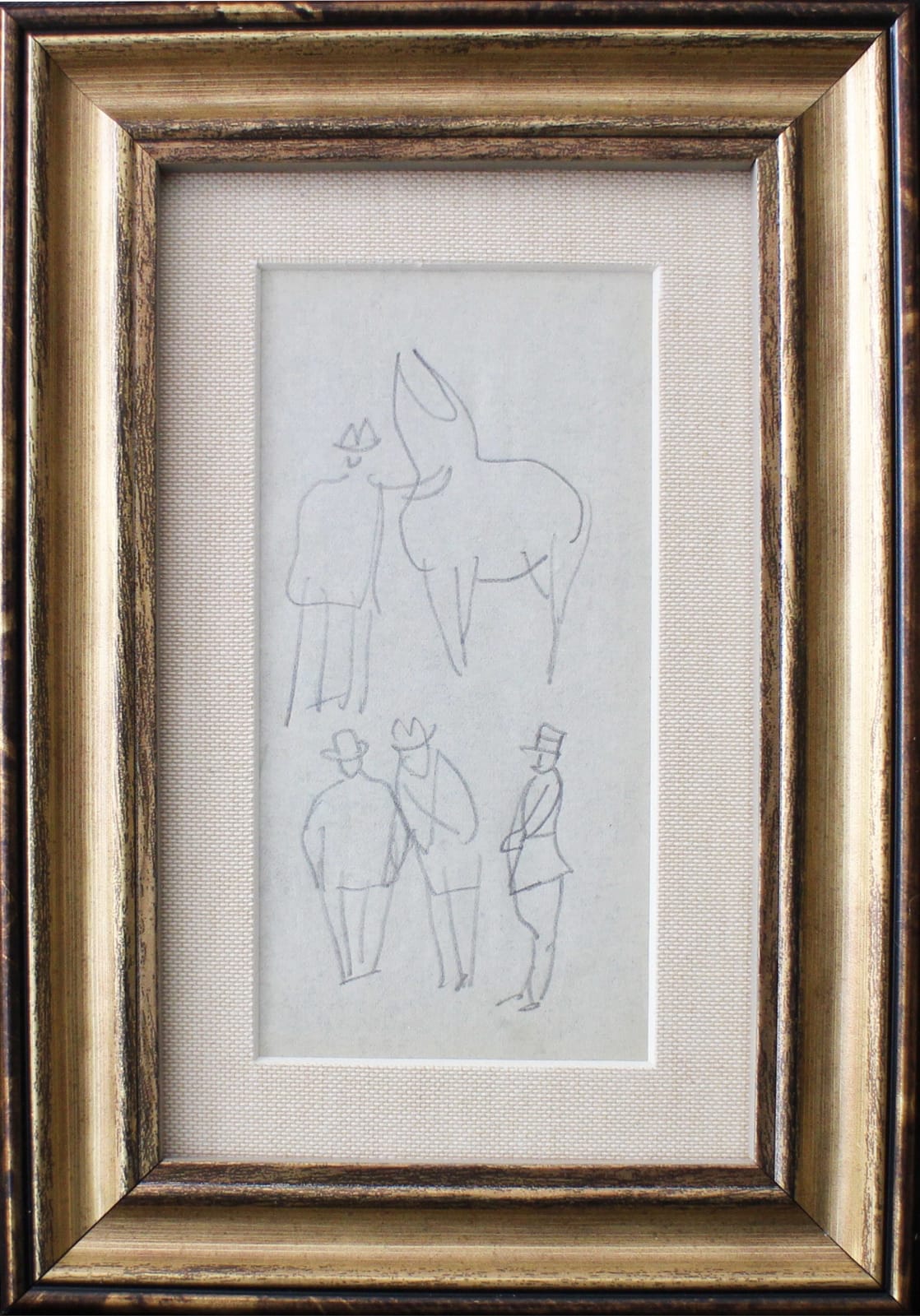 Raoul Dufy, Cheval et turfistes à Deauville, 1941