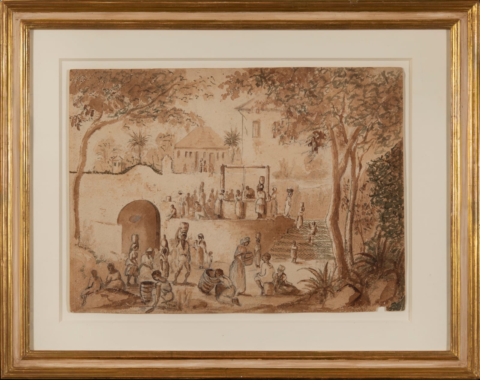 Camille Pissarro, Scène de ville, c.1852-54