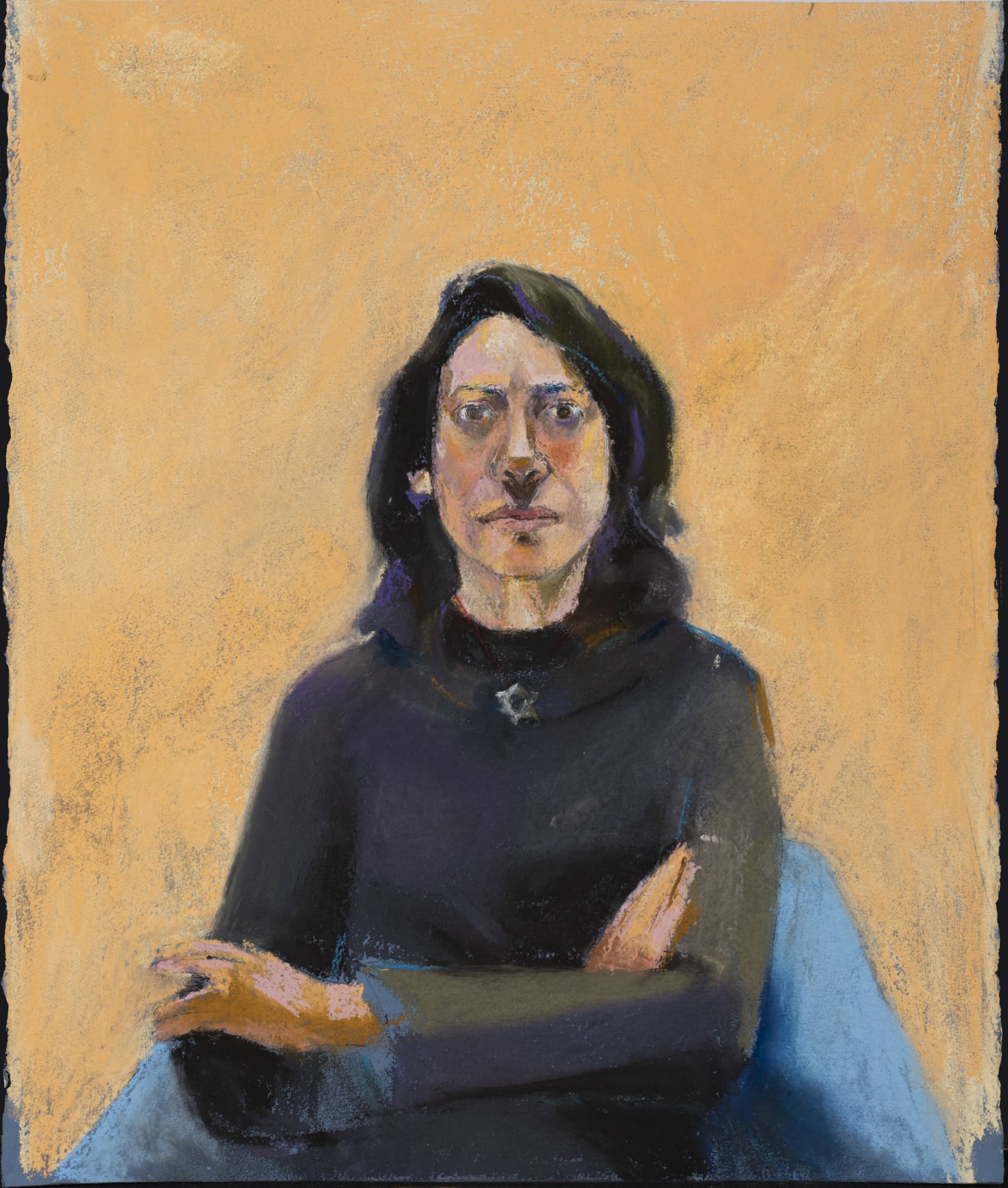 Paul Richards, Seated figure with four shadows, 2018