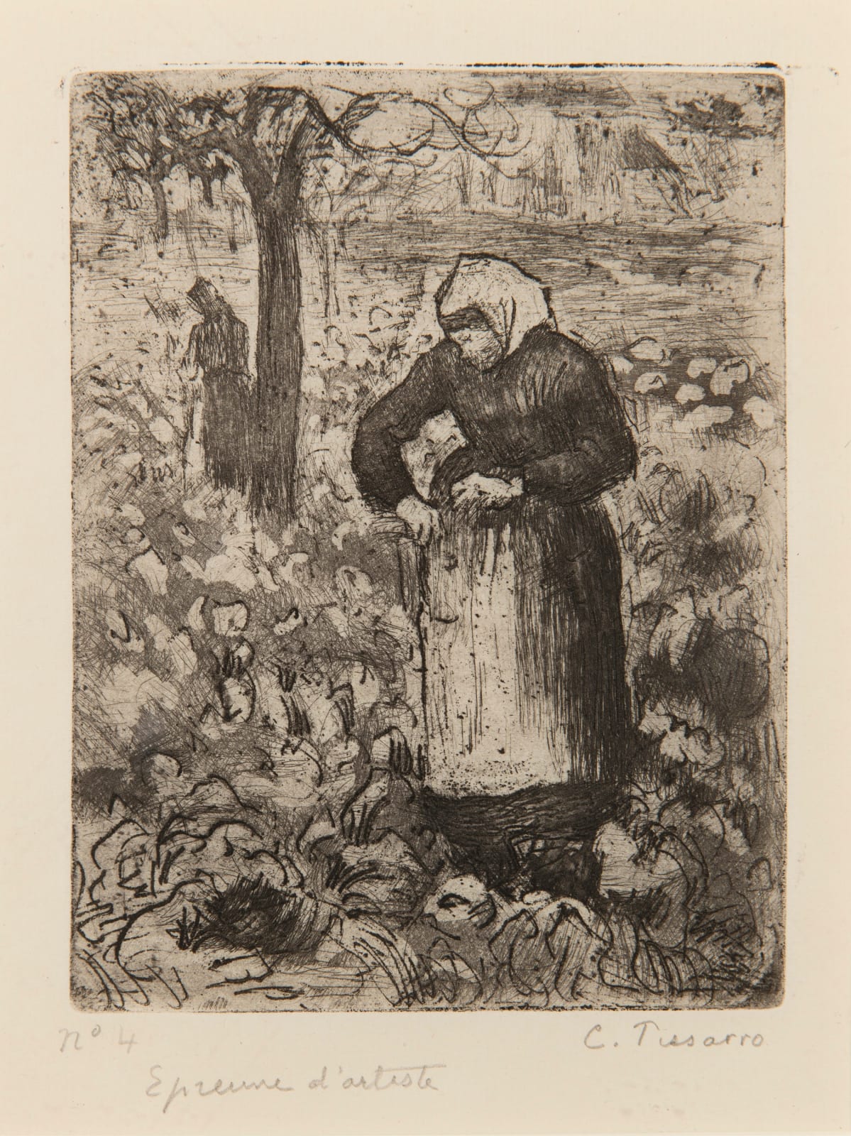 Camille Pissarro, Paysanne dans le Choux, 1885