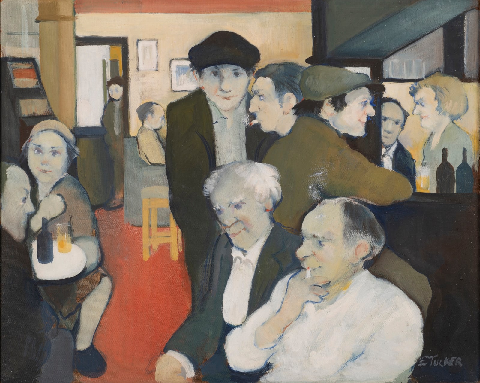 Eric Tucker, Pub Scene with White Shirt Smoker