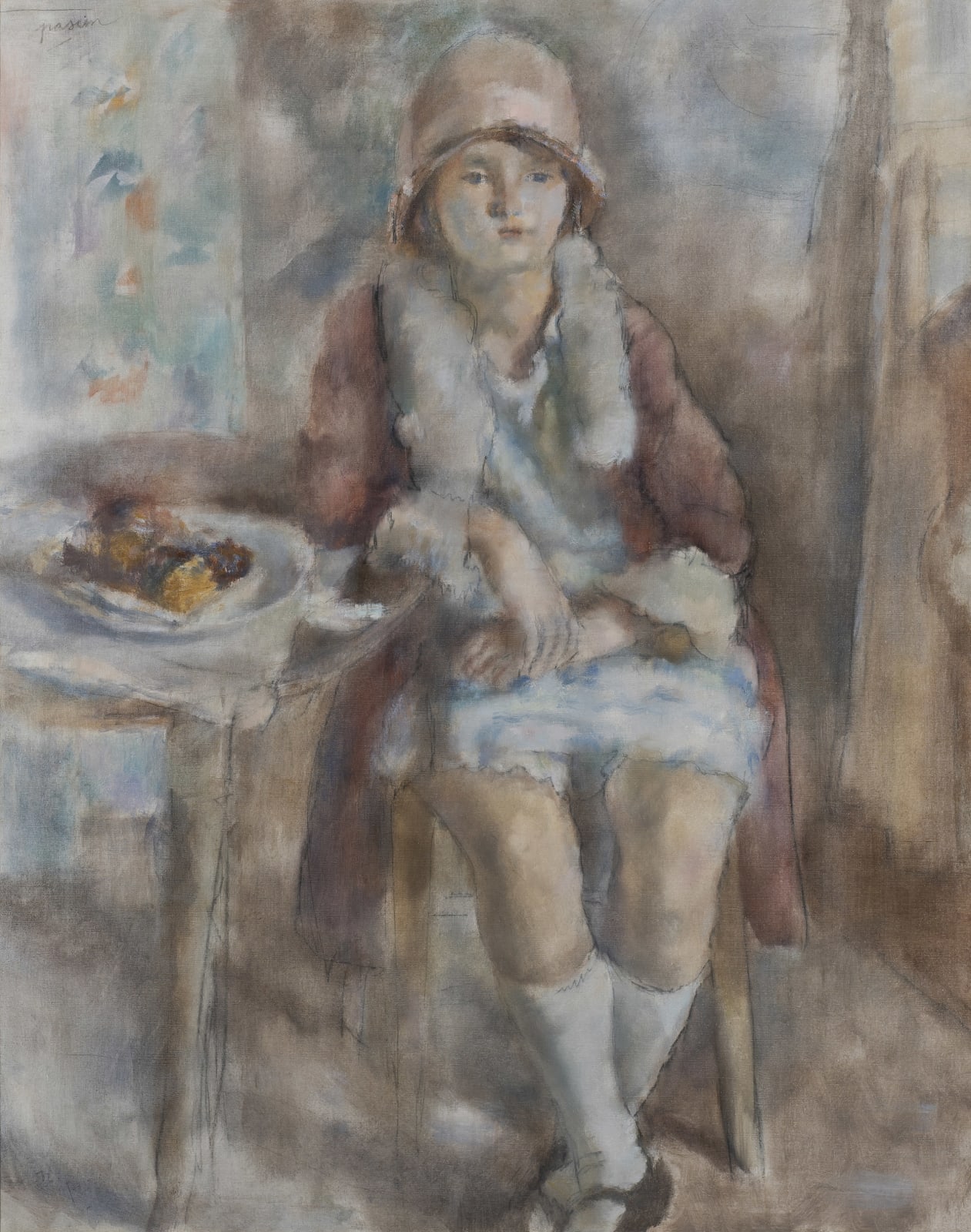Jules Pascin Jeune Fille Au Caf 1927 Connaught Brown jules-pascin-jeune-fille-au-caf-1927-connaught-brown