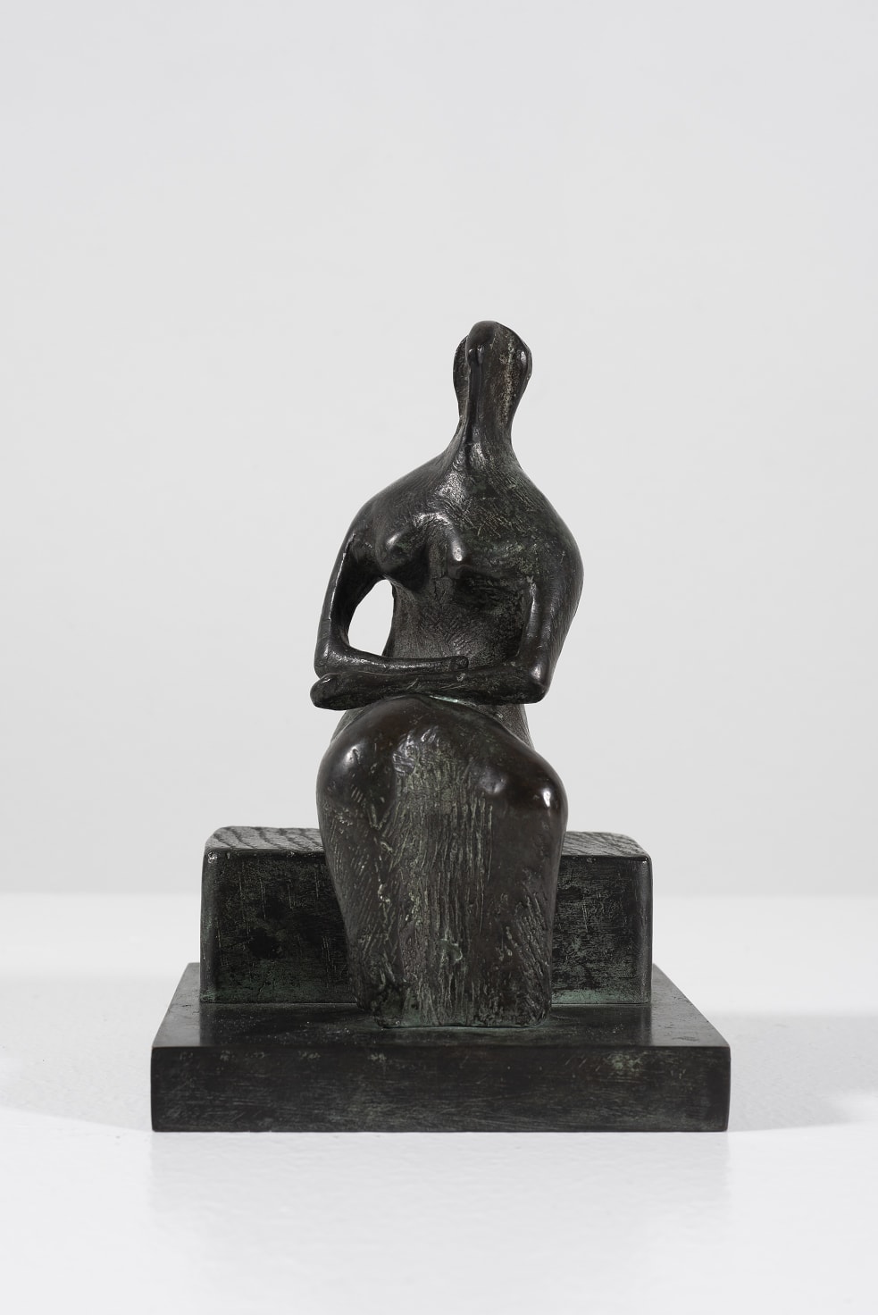 Henry Moore, Draped Woman on Block Seat, 1980