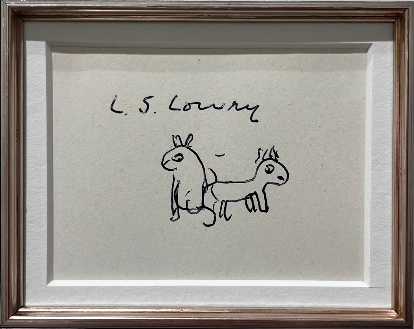 L.S Lowry, Two Dogs