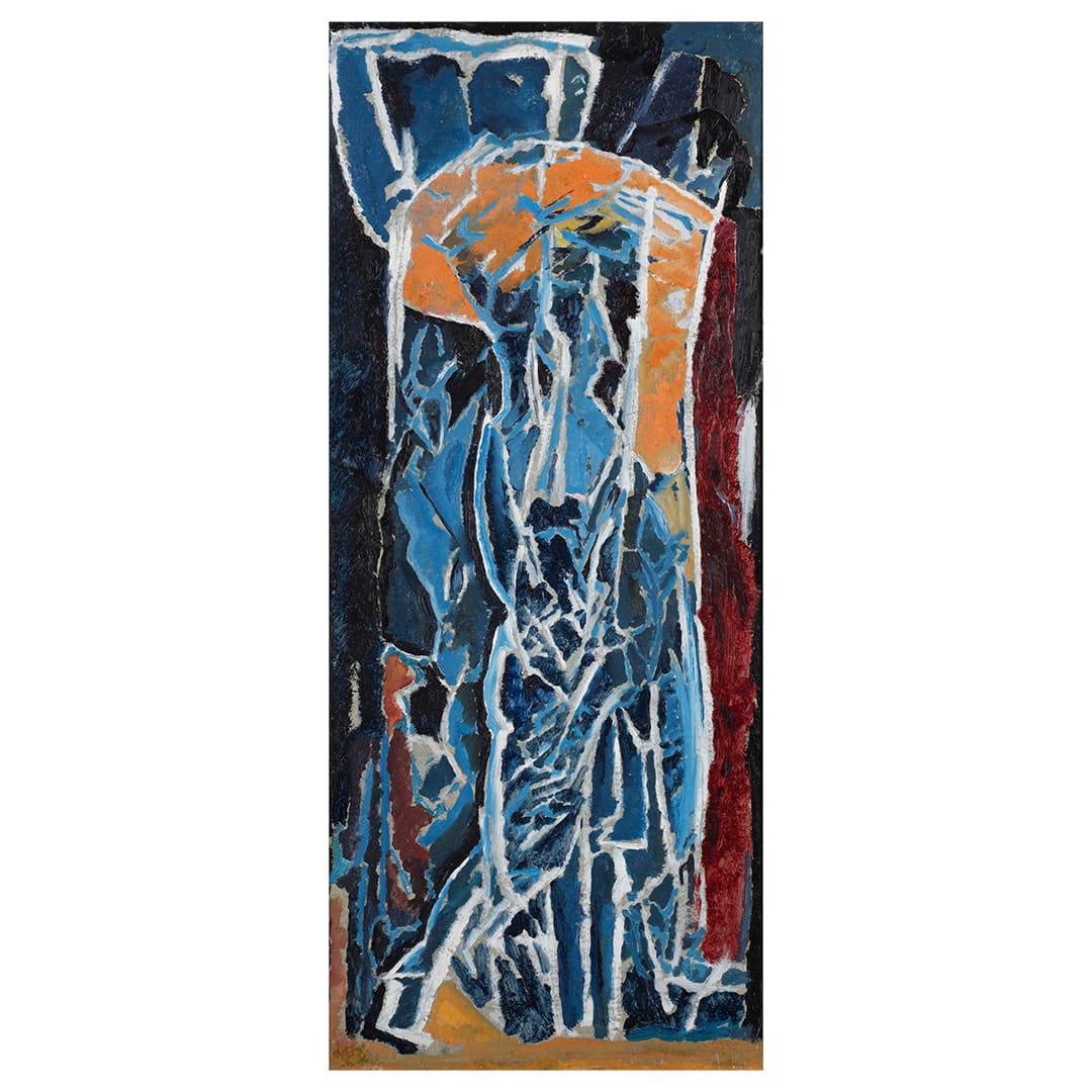 David Bomberg, Figure Composition (Stable Interior Series), 1919
