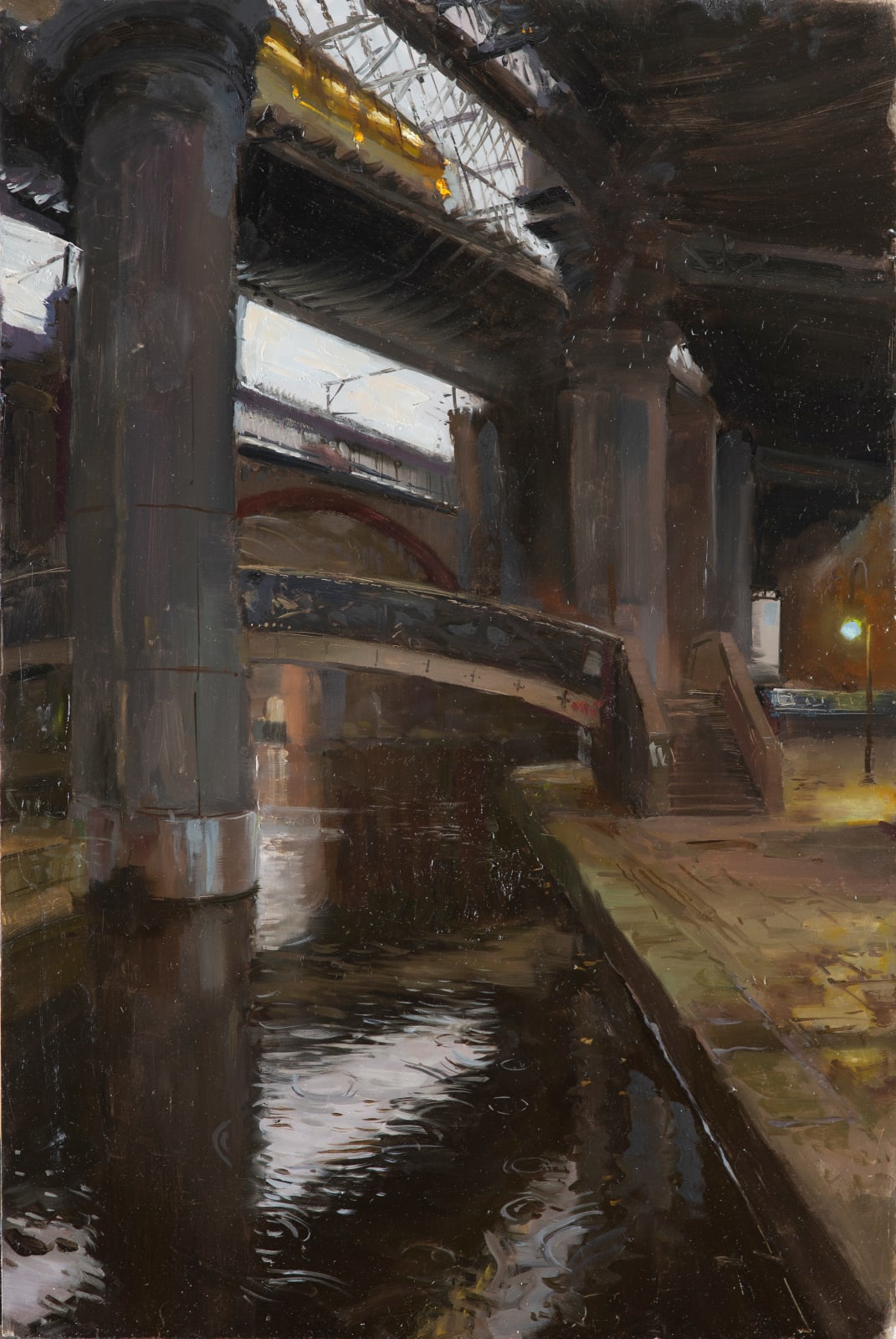 Rob Pointon ROI, Tram Echoing Over Castlefield