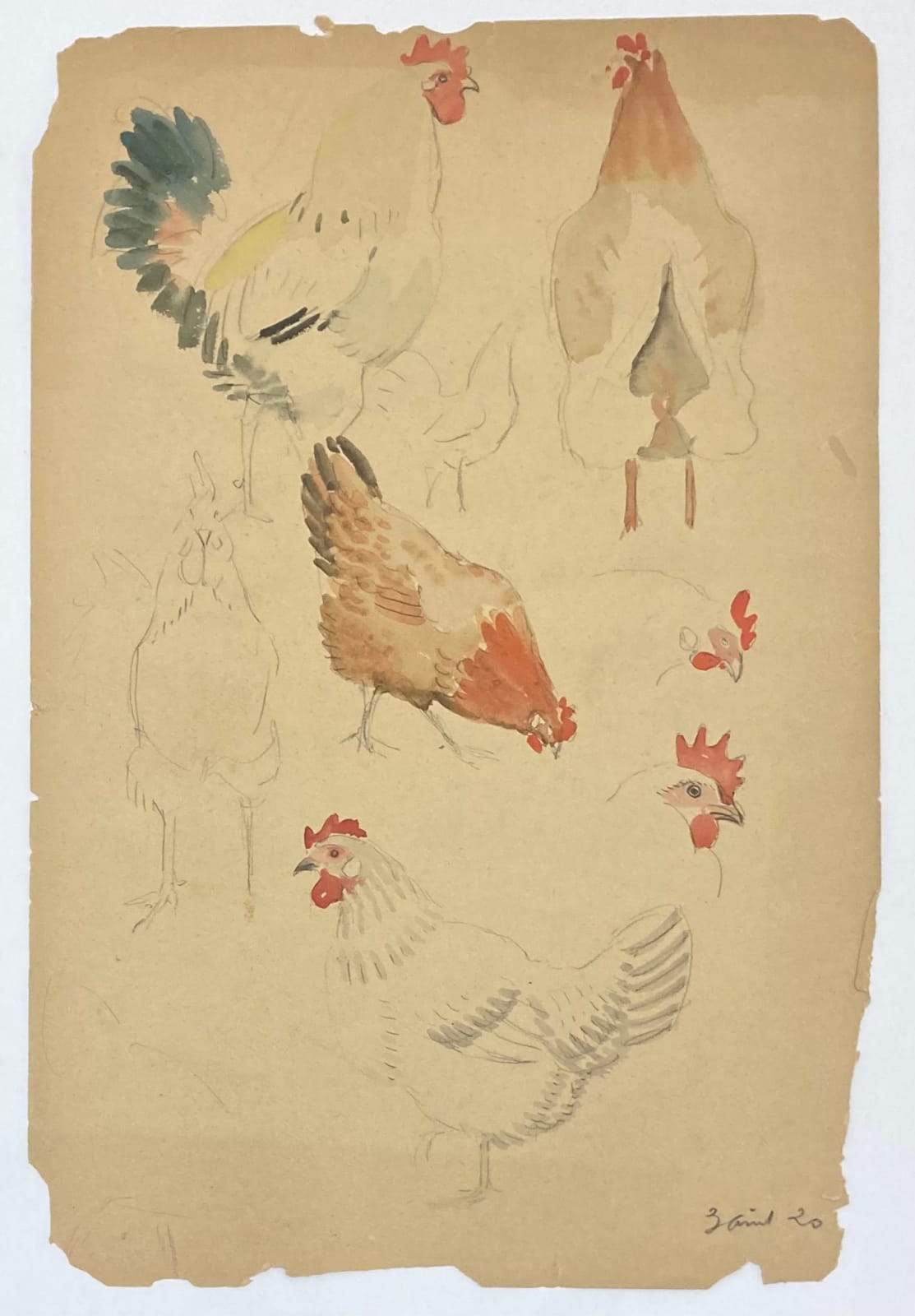 Pierre Adolphe Valette, Chickens 1, 1920