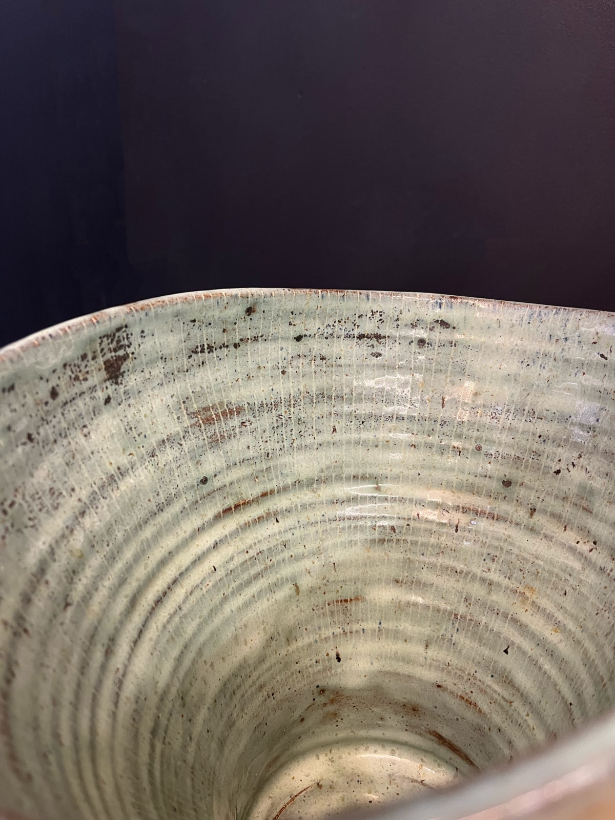 Lucie Rie, Large Oval Vase , Circa 1970