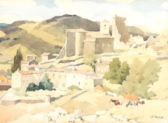 Pierre Adolphe Valette, Vue de Boffres, Ardèche