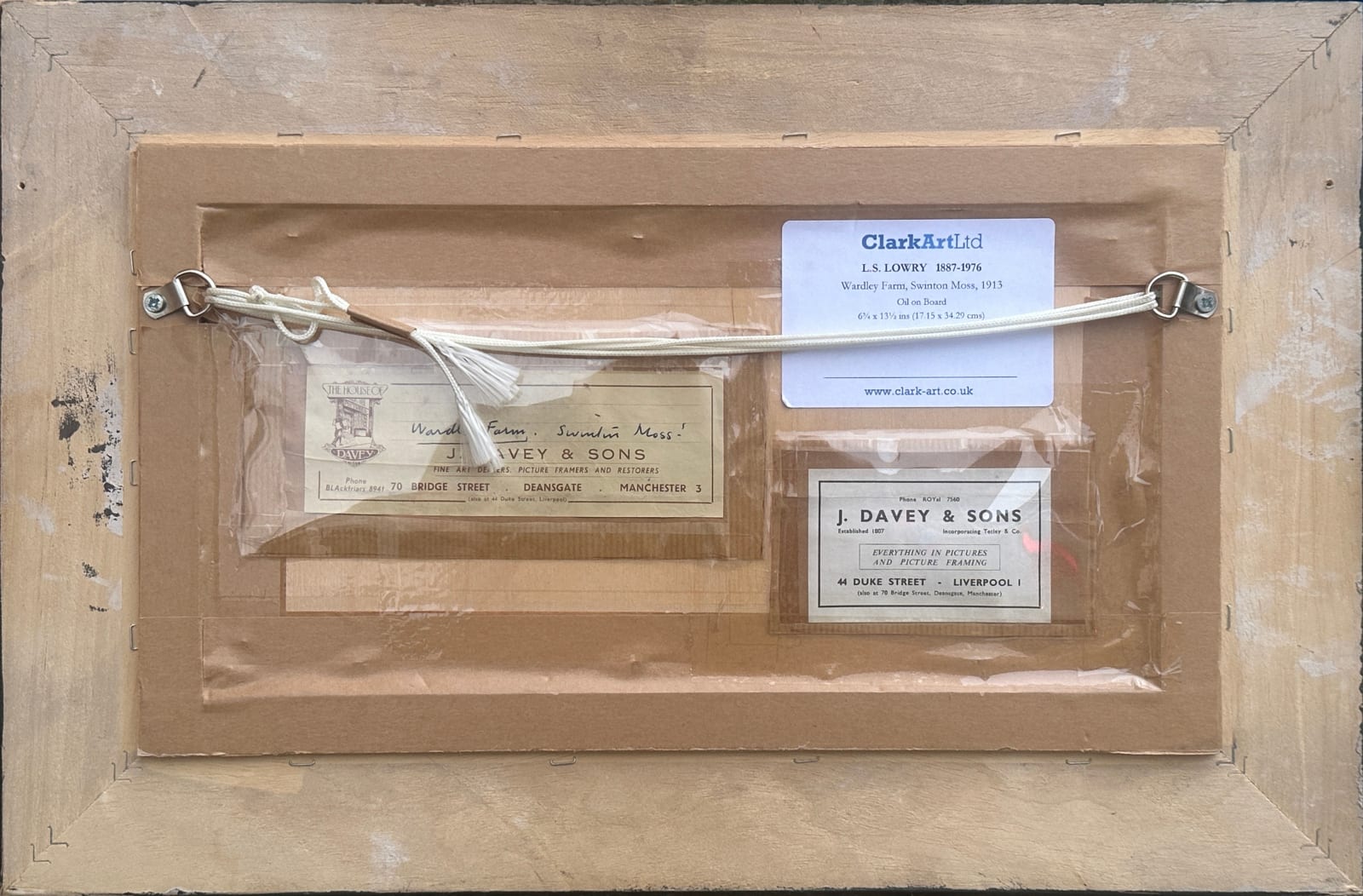 L.S Lowry, Wardley Farm Swinton Moss, 1913