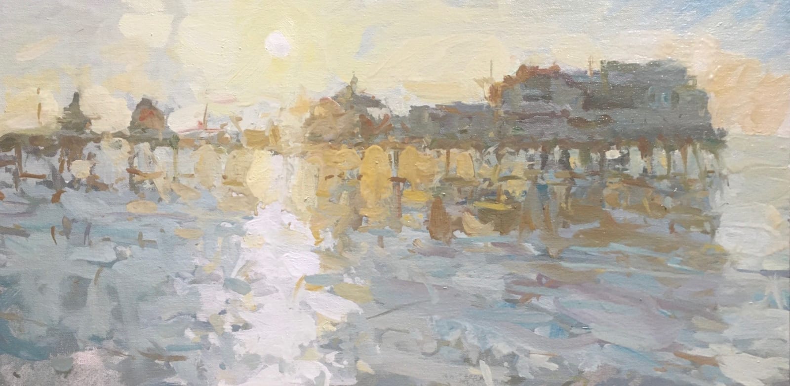 Adam Ralston ROI, Setting Sun, North Pier