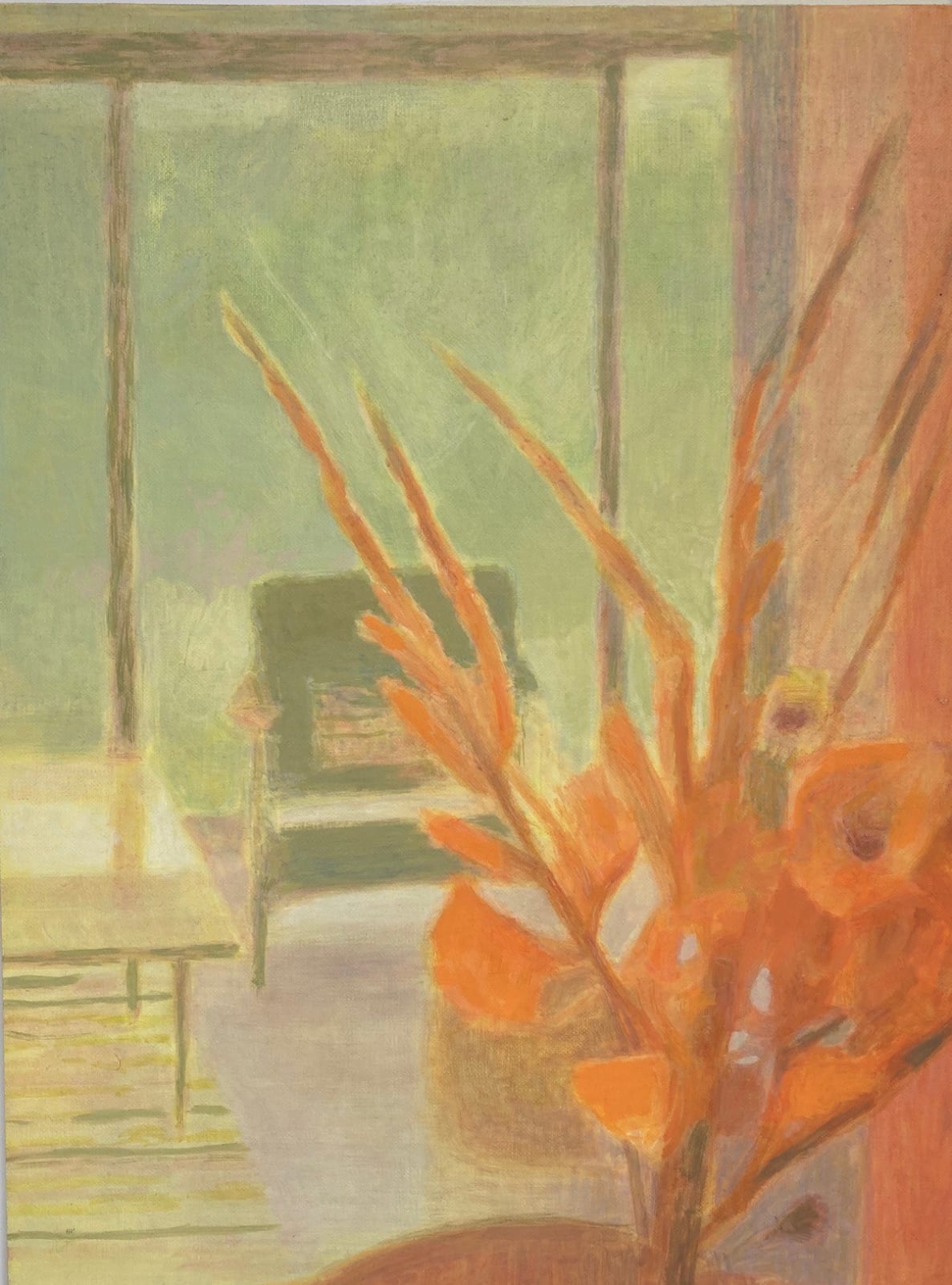 Linda Schwab, Orange Gladioli