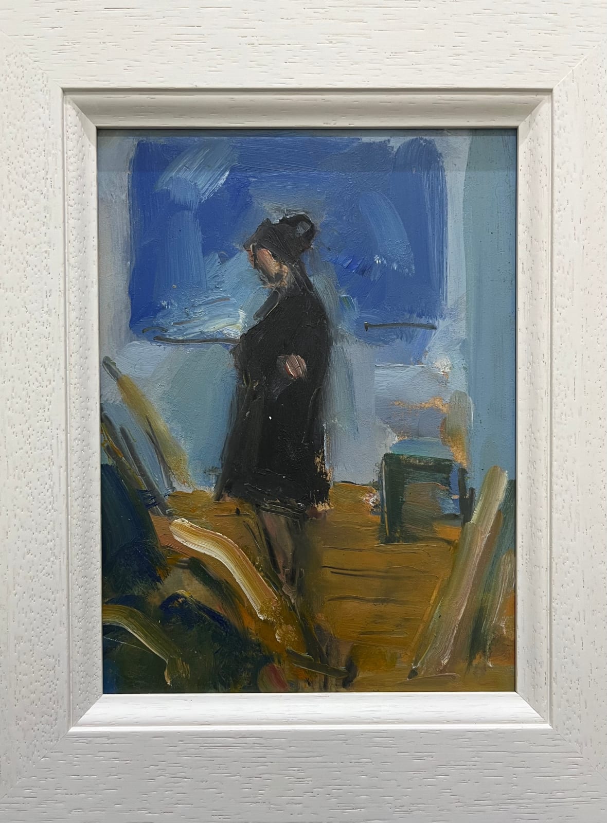 Ghislaine Howard, Study for Marissa in a Black Robe, 2019