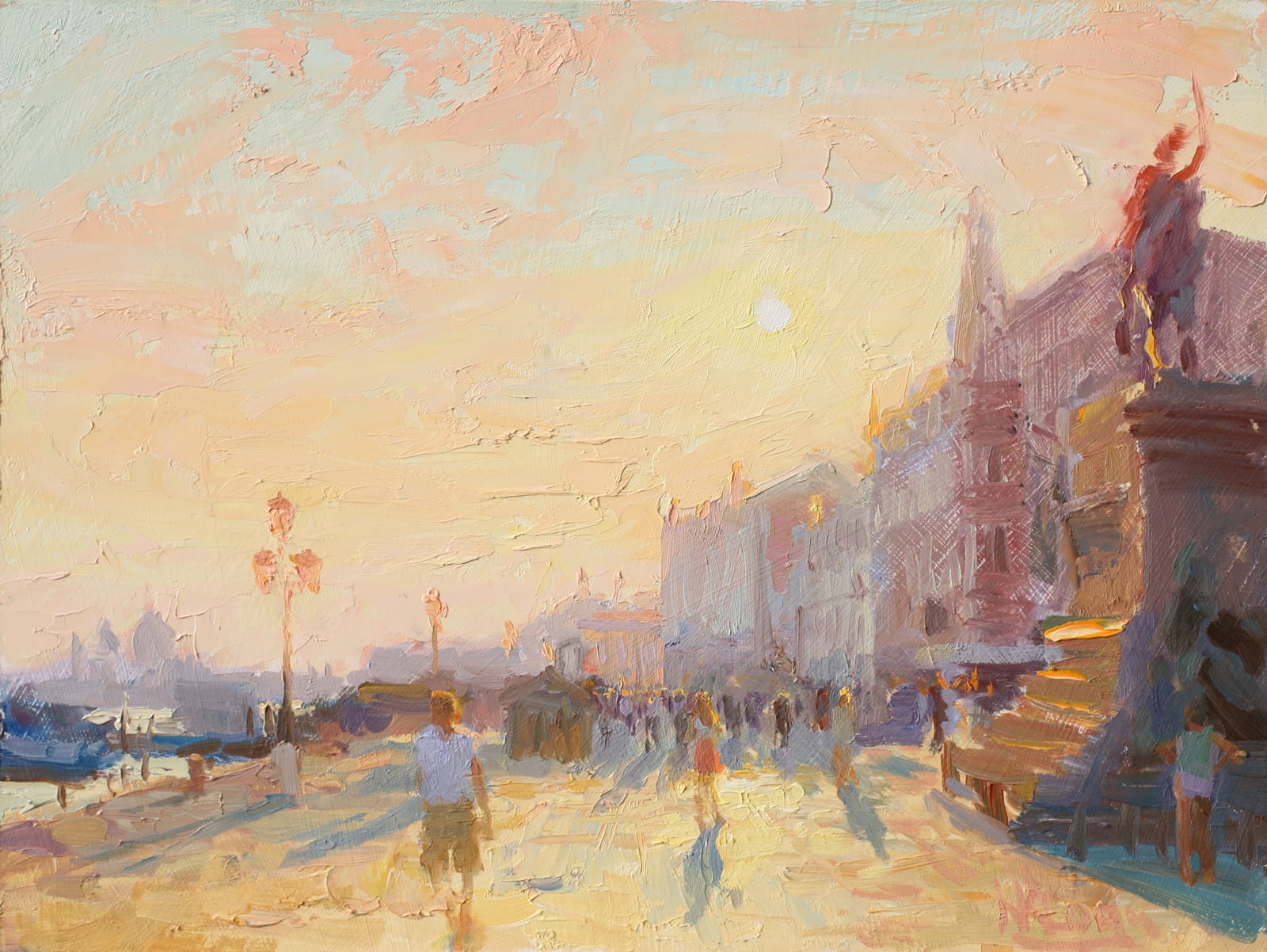Norman Long MAFA, Brilliant Sunset, Riva Degli Shiavoni