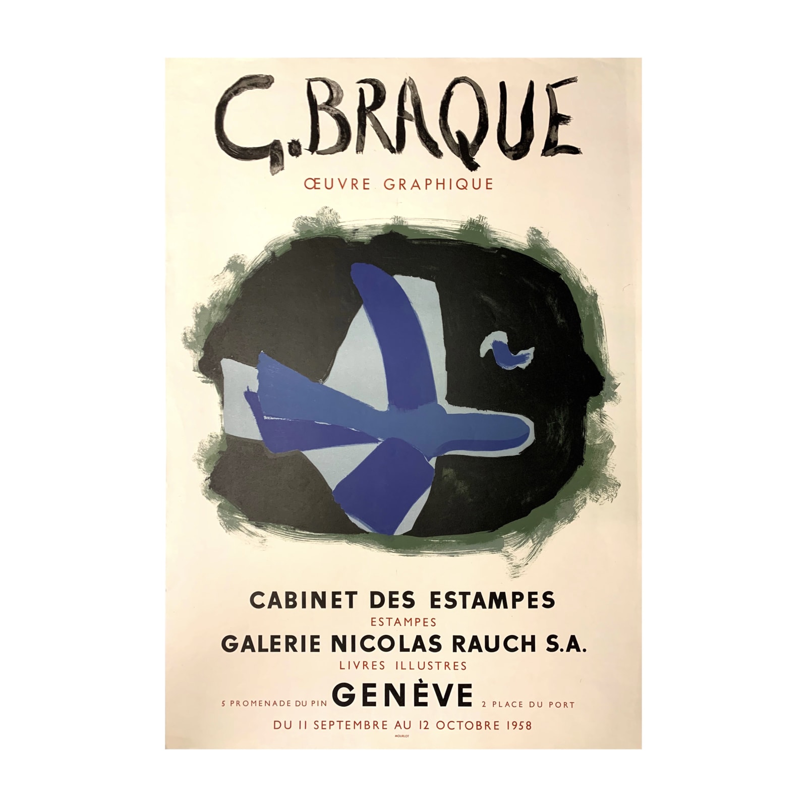 Georges Braques, Cabinet des Estampes, 1958