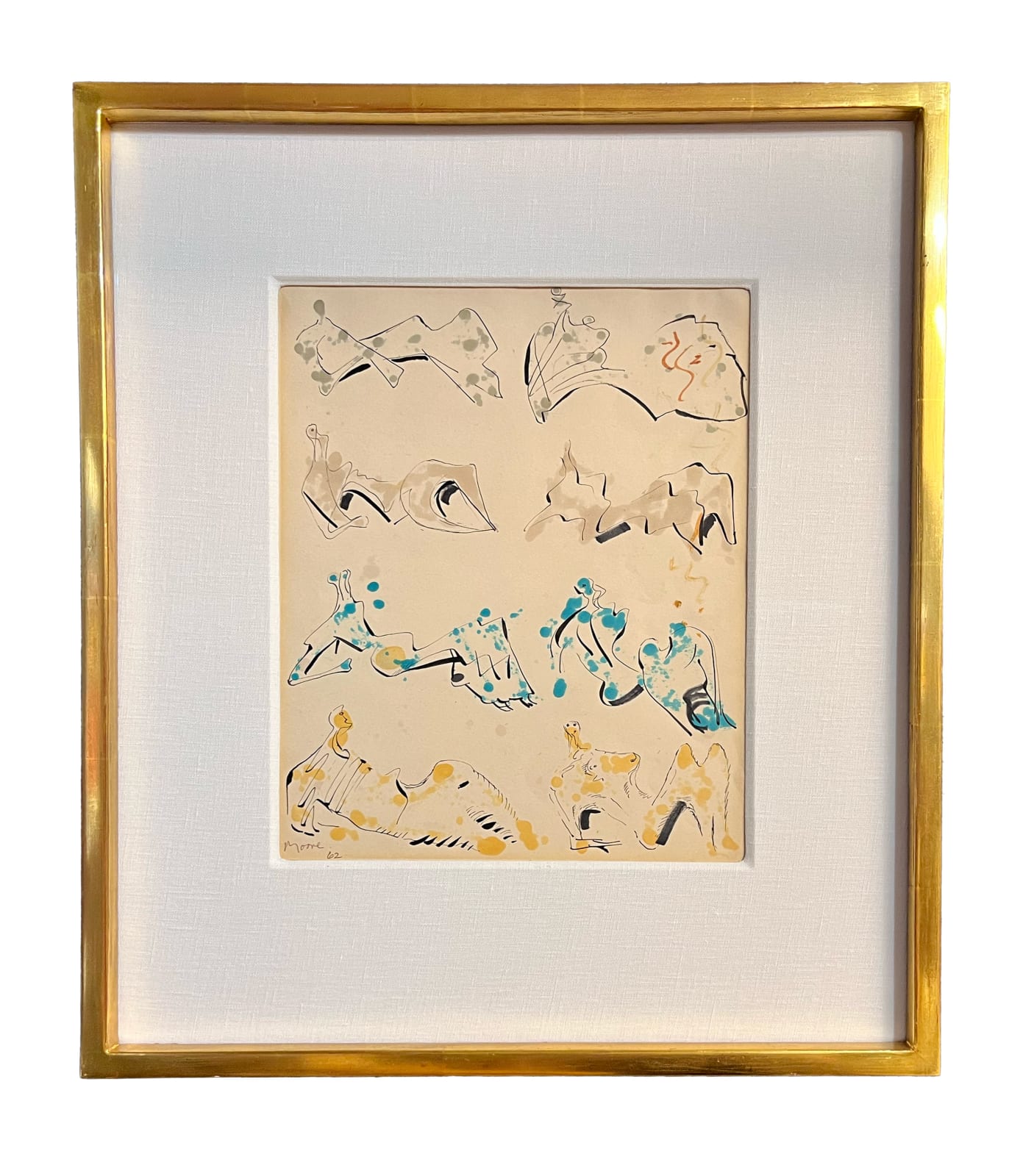 Henry Moore, Eight Reclining Figures, 1962