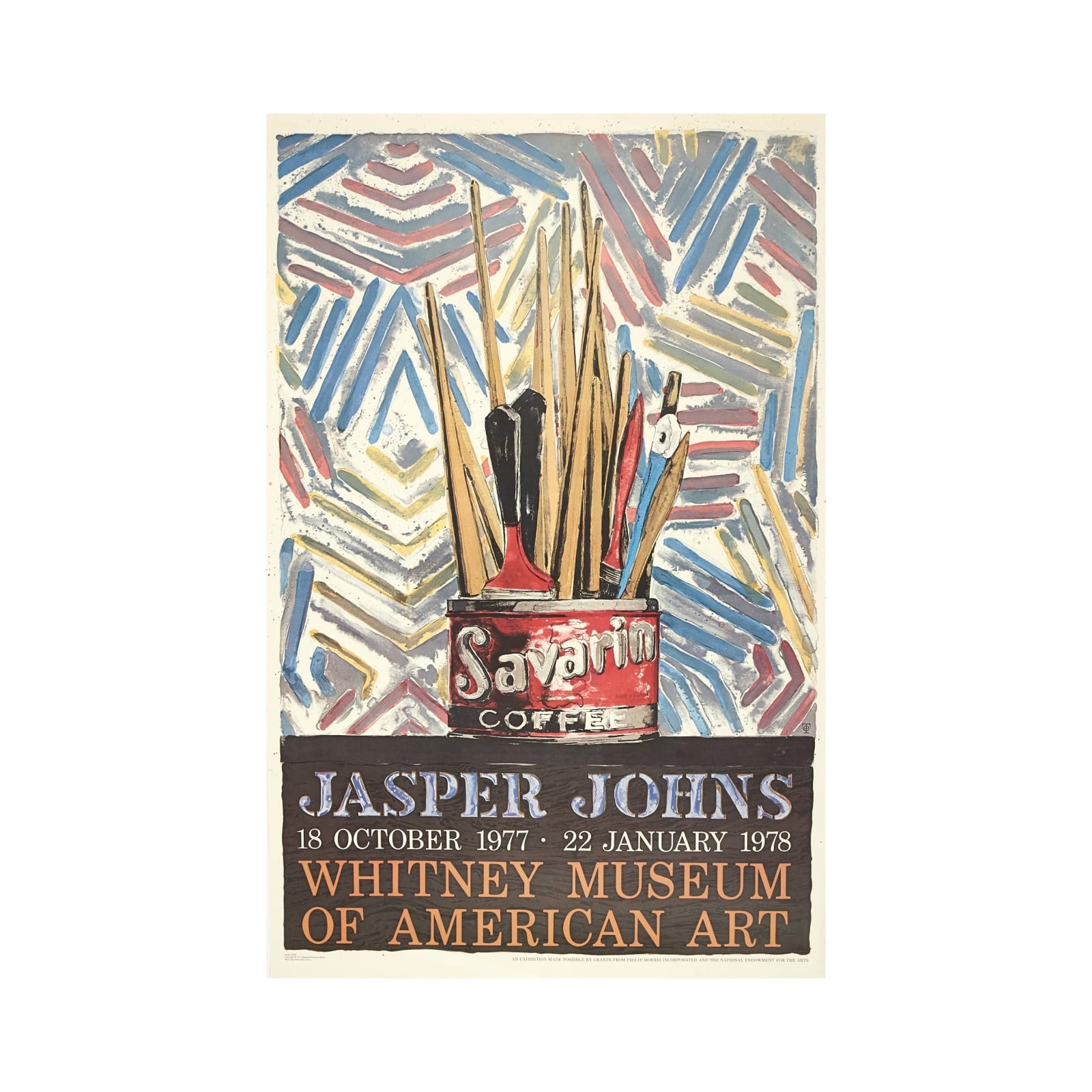 Jasper Johns, Whitney Museum, New York, 1977