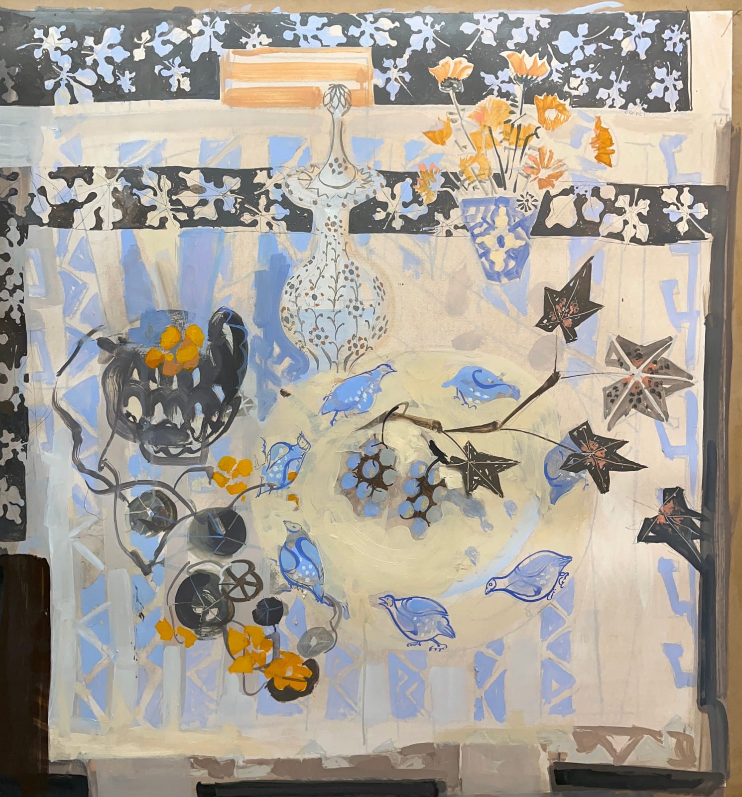 Peter Lloyd-Jones, Partridge plate, 2024