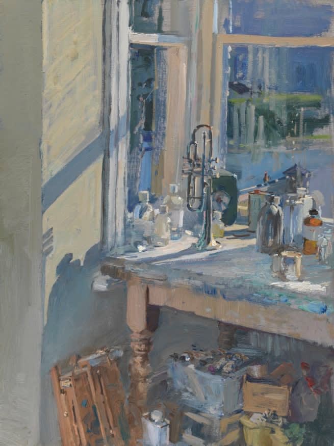 Peter Brown ROI NEAC, Trumpet in Sunlight