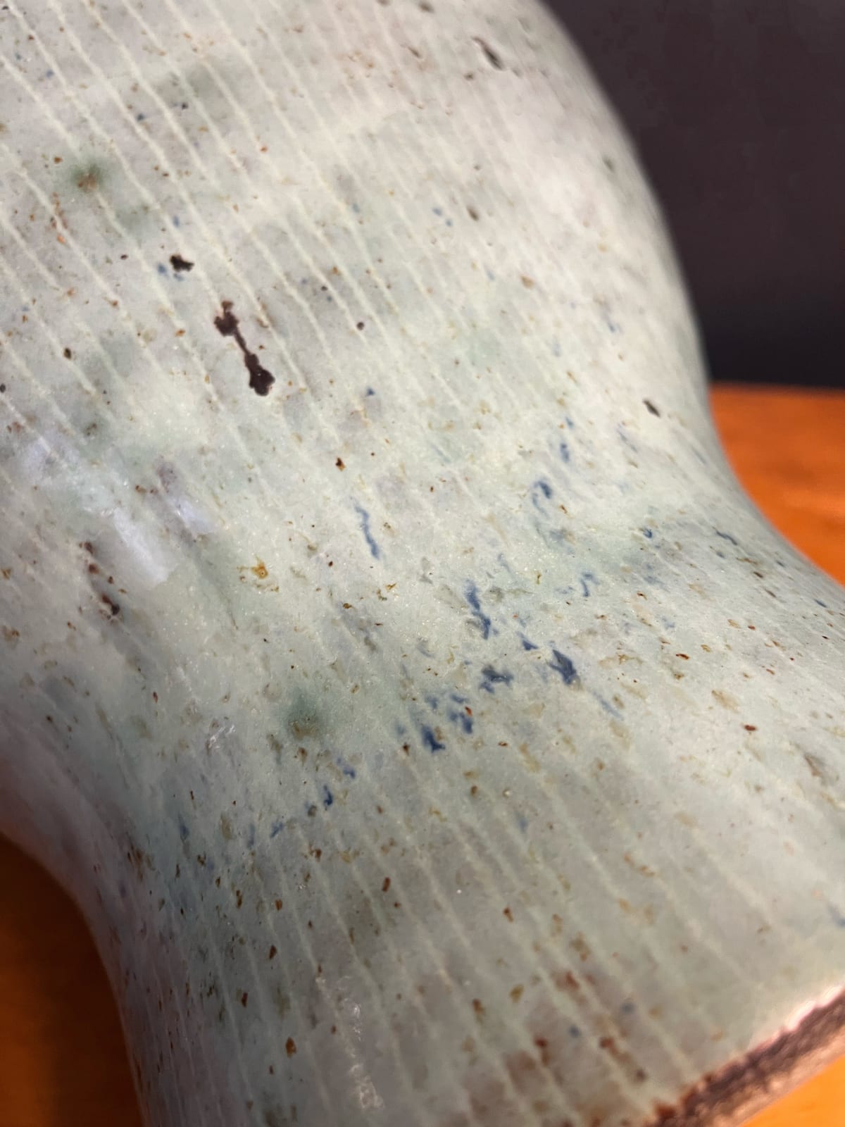 Lucie Rie, Large Oval Vase , Circa 1970
