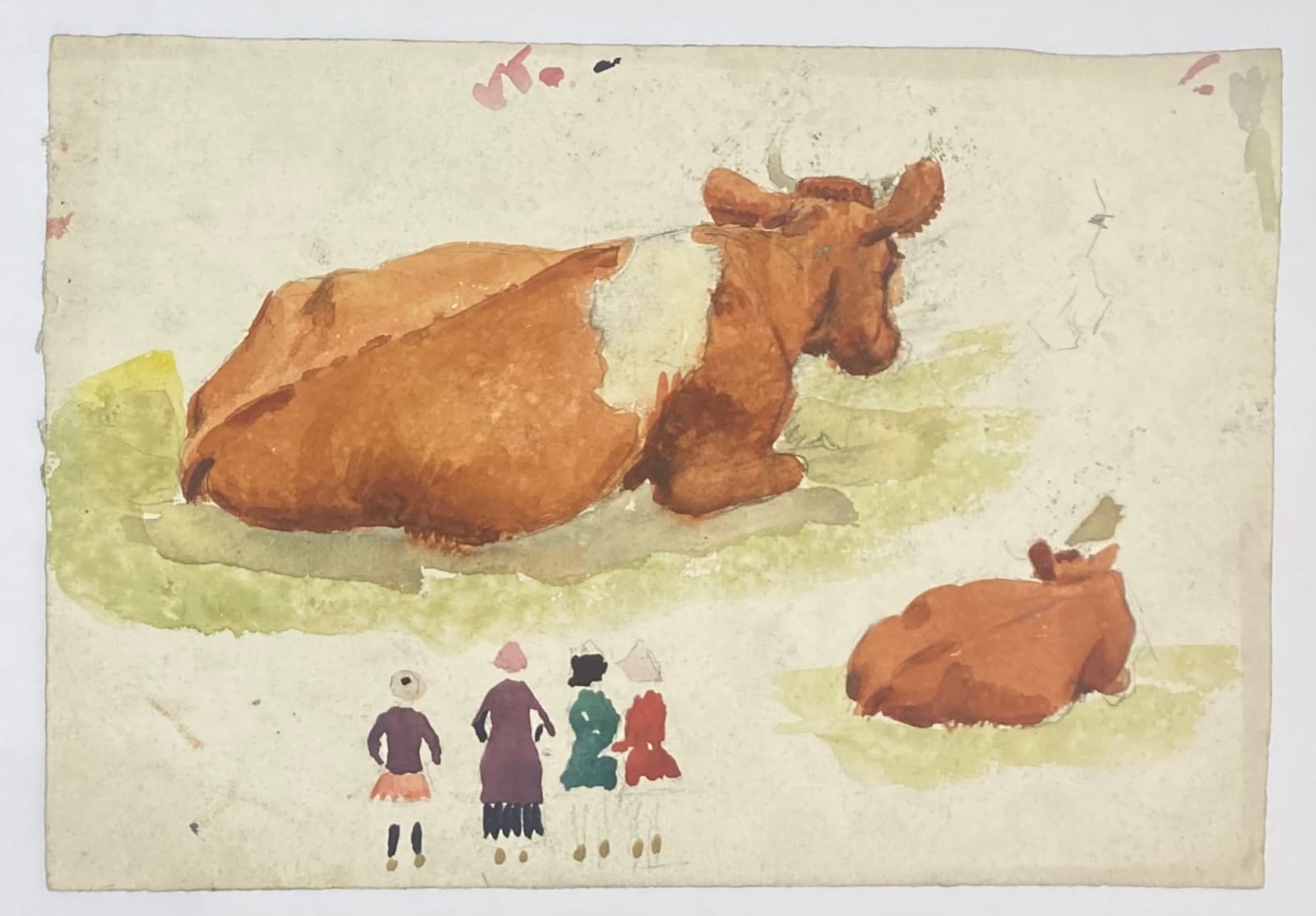 Pierre Adolphe Valette, Resting Cows 1