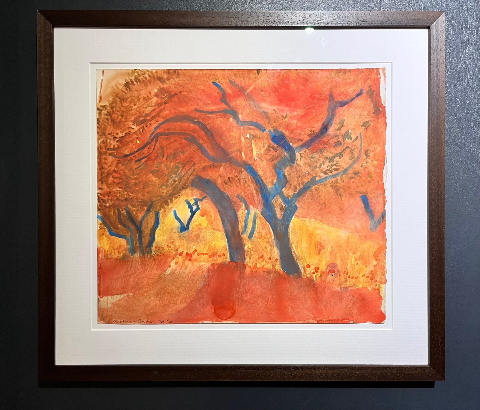 Norman Adams RA, Sun in Olive Trees - Provence , 1986