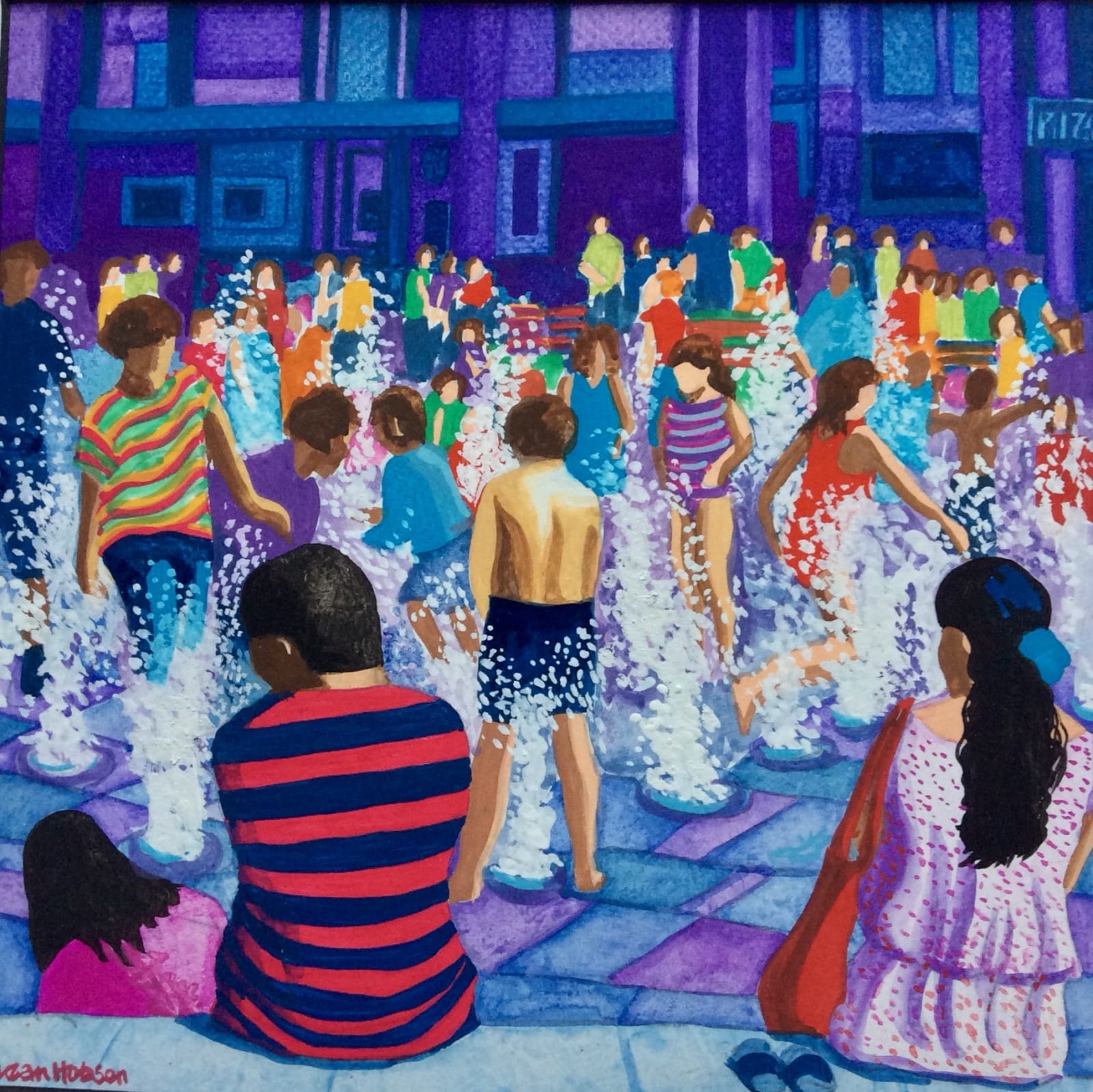Jean Hobson, ‘Having fun’ (Piccadilly Gardens)