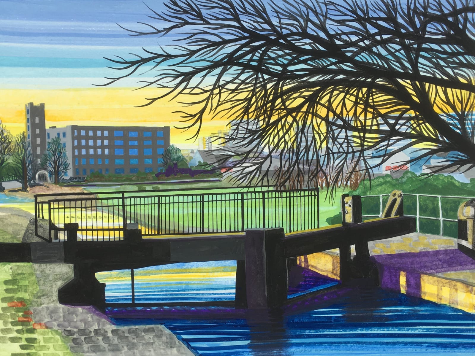 Jean Hobson, Lockgates at Lloyd Field Mill