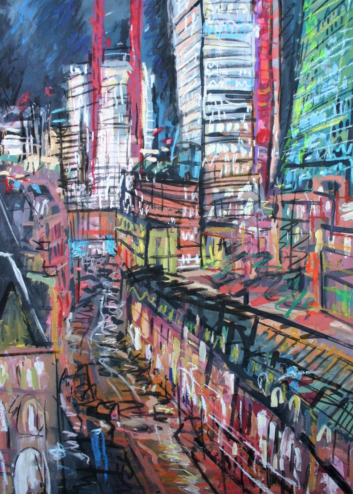Matthew Thompson, Cranes Above Liverpool Street, London