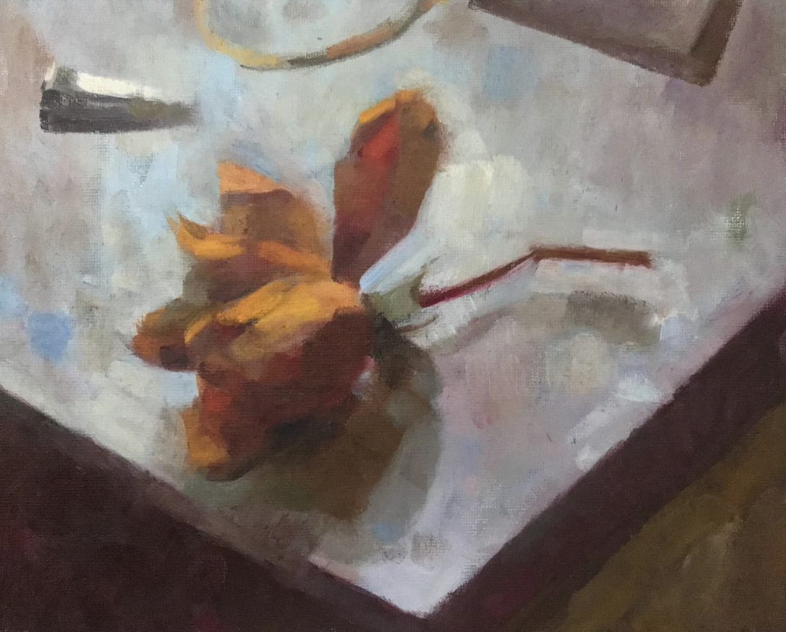 James Bland NEAC, Dried Rose Contemporary Six