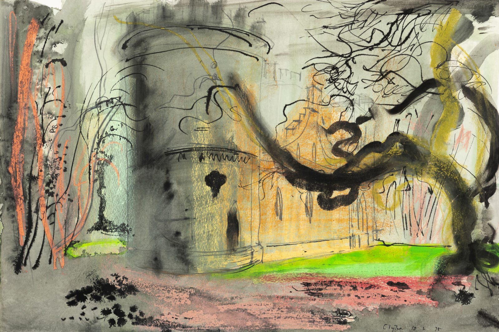 John Piper, Clytha Castle, 1976