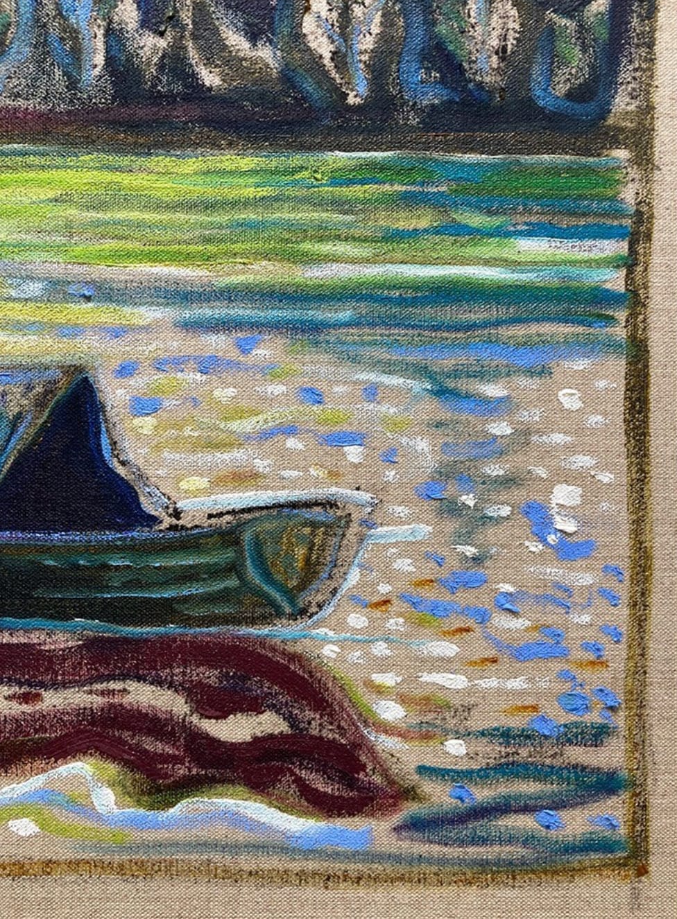 Billy Childish, Boat On The River, 2015
