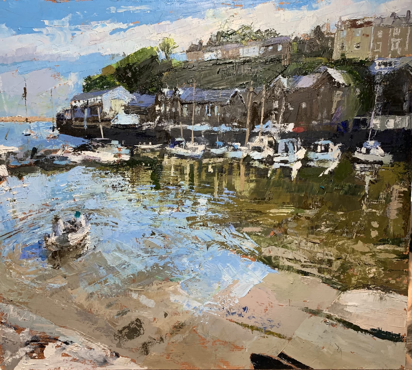 Anne Aspinall MAFA, A Lift Out to the Boat, Porthmadog