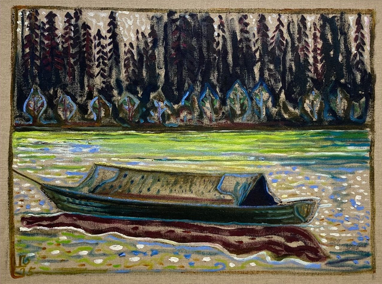 Billy Childish, Boat On The River, 2015