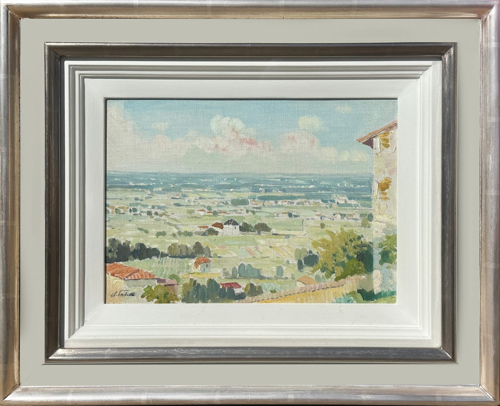 Pierre Adolphe Valette, A French Landscape (Painted En Plein Air)