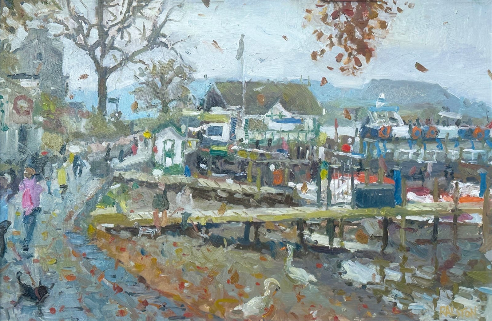 Adam Ralston ROI, Autumn Leaves at Waterhead, 2025